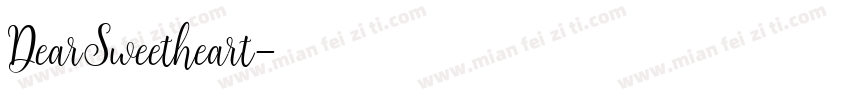 DearSweetheart字体转换