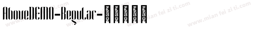 AboveDEMO-Regular字体转换