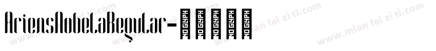 AriensNobelaRegular字体转换
