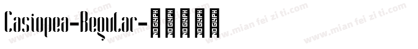 Casiopea-Regular字体转换