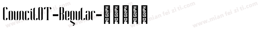 CouncilOT-Regular字体转换