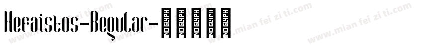 Hefaistos-Regular字体转换