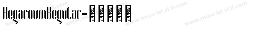 HegarownRegular字体转换
