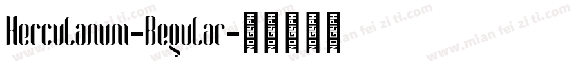 Herculanum-Regular字体转换