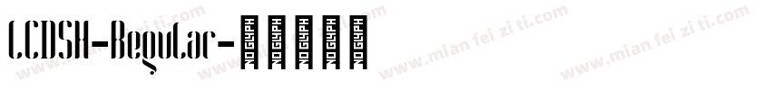 LCDSH-Regular字体转换
