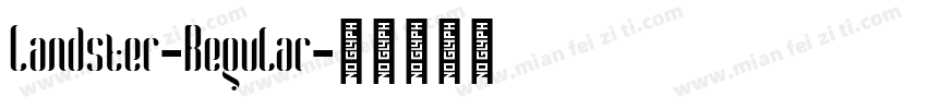 Landster-Regular字体转换
