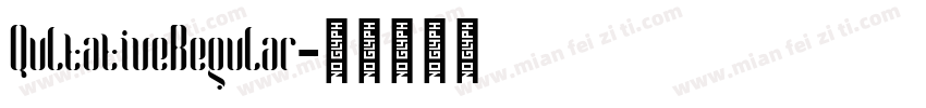 QultativeRegular字体转换