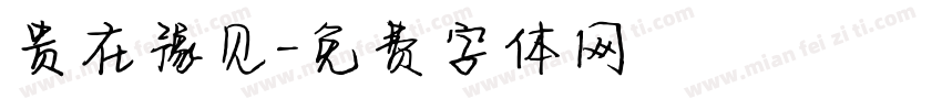 贵在豫见字体转换