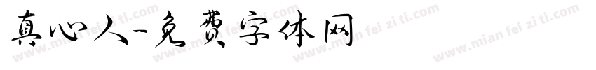 真心人字体转换