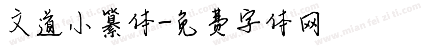 文道小纂体字体转换
