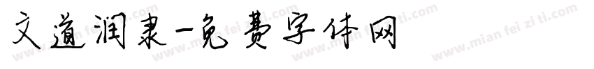 文道润隶字体转换