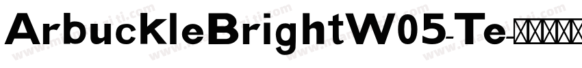 ArbuckleBrightW05-Te字体转换