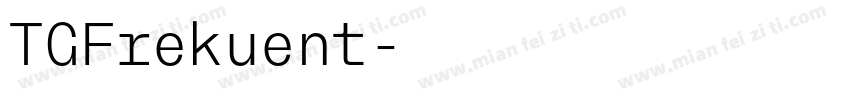 TGFrekuent字体转换