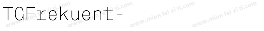 TGFrekuent字体转换