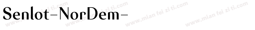 Senlot-NorDem字体转换