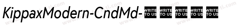 KippaxModern-CndMd字体转换