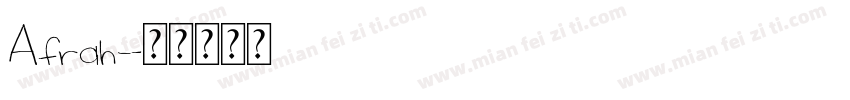 Afrah字体转换