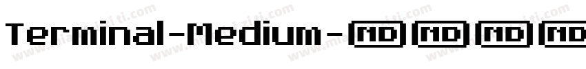 Terminal-Medium字体转换