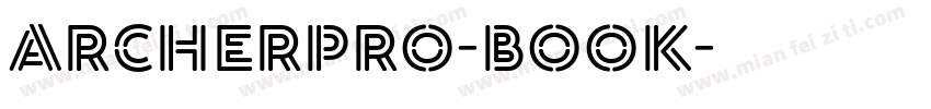 archerpro-book字体转换