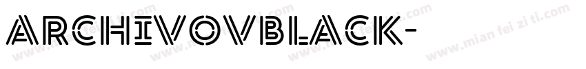 archivovblack字体转换