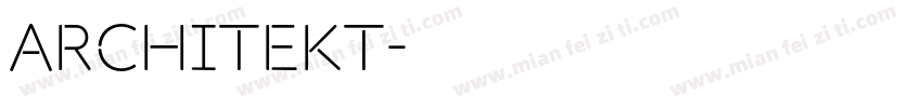 Architekt字体转换