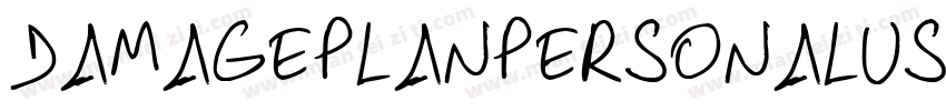 DAMAGEPLANPERSONALUSE字体转换