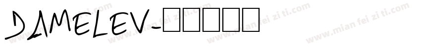 DAMELEV字体转换