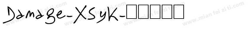 Damage-X5yK字体转换
