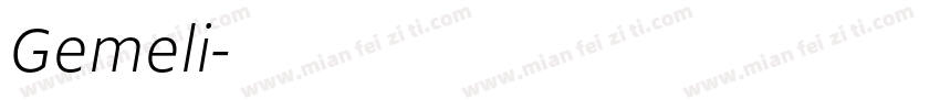 Gemeli字体转换