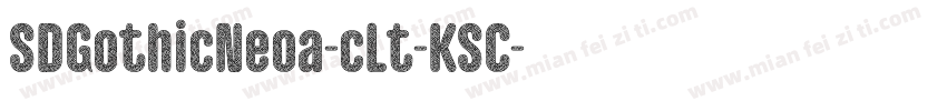 SDGothicNeoa-cLt-KSC字体转换