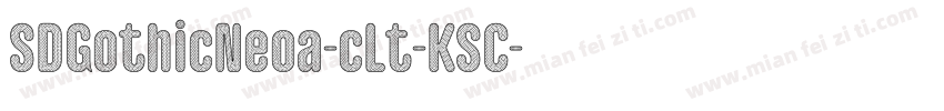 SDGothicNeoa-cLt-KSC字体转换