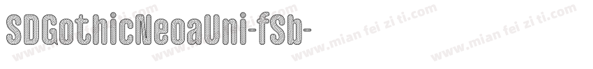SDGothicNeoaUni-fSb字体转换