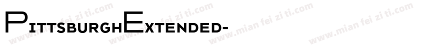 PittsburghExtended字体转换