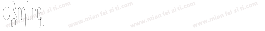 asmire字体转换