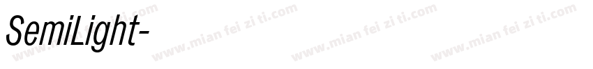 SemiLight字体转换