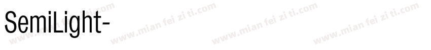 SemiLight字体转换