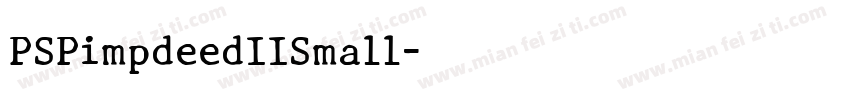 PSPimpdeedIISmall字体转换