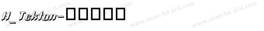 H_Tekton字体转换