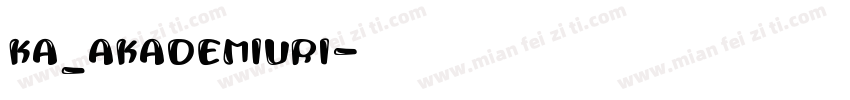 KA_AKADEMIURI字体转换