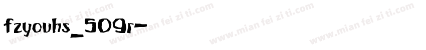 fzyouhs_509r字体转换