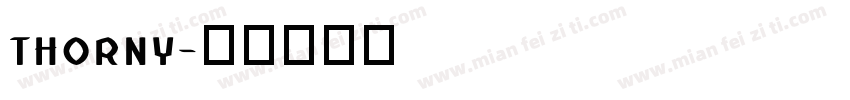 THORNY字体转换