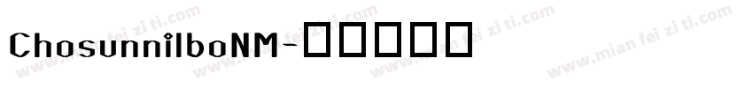 ChosunnilboNM字体转换