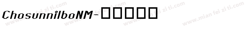 ChosunnilboNM字体转换