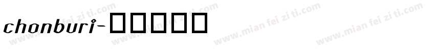 chonburi字体转换