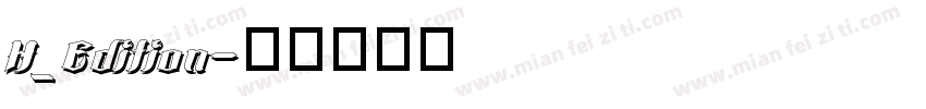 H_Edition字体转换