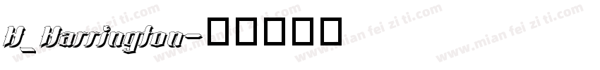 H_Harrington字体转换