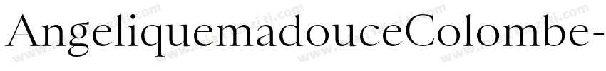 AngeliquemadouceColombe字体转换