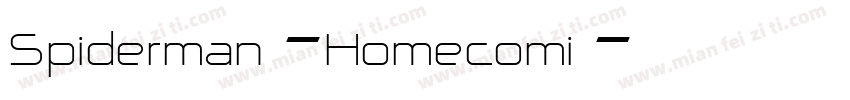 Spiderman-Homecomi字体转换
