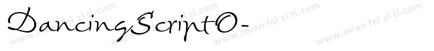 DancingScriptO字体转换