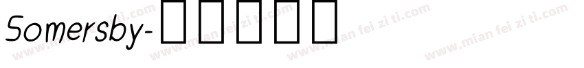 Somersby字体转换